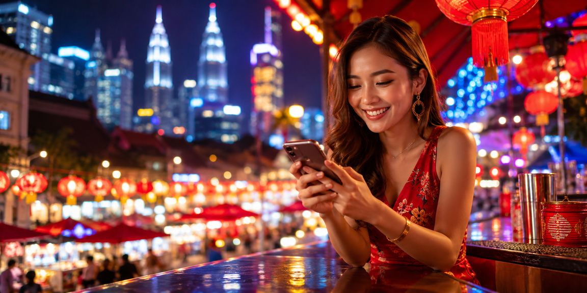 Pengguna mengikuti perlawanan sukan secara mudah alih di 42600 Kuala Lumpur